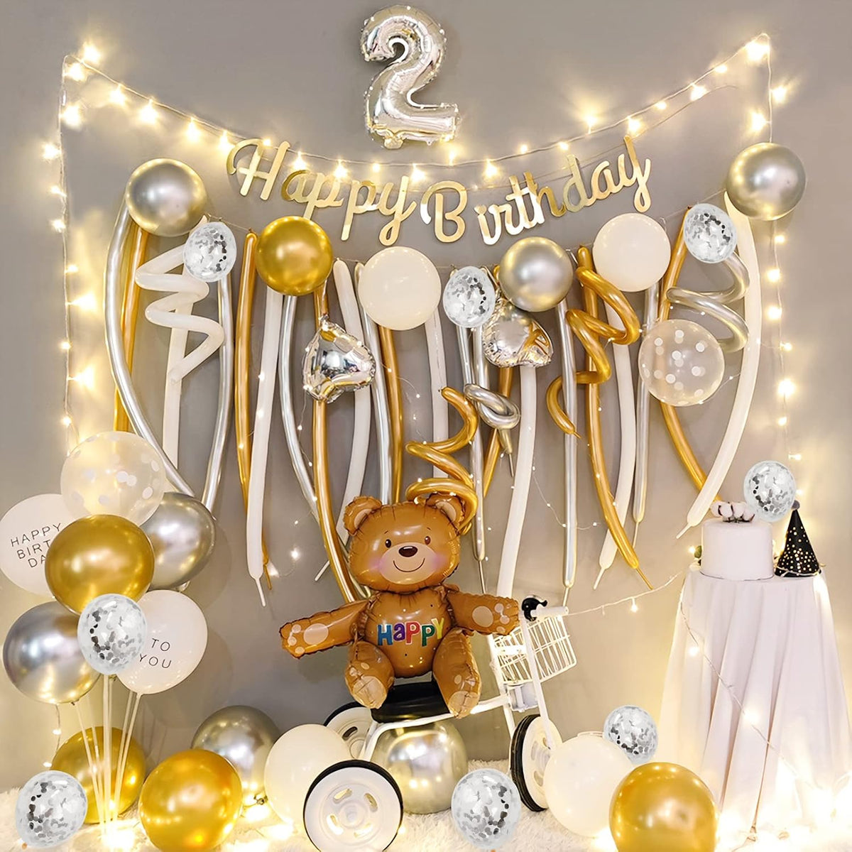 Silver Confetti Balloons, 40 Pcs 5 Inch Clear Balloons with Confetti Inside for Graduation
