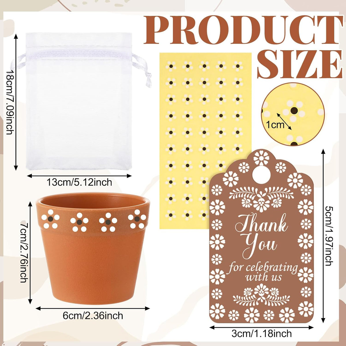 Ctosree 50 Sets Cielito Lindo Wedding Bridal Shower Favors for Guests Include Seed Packets