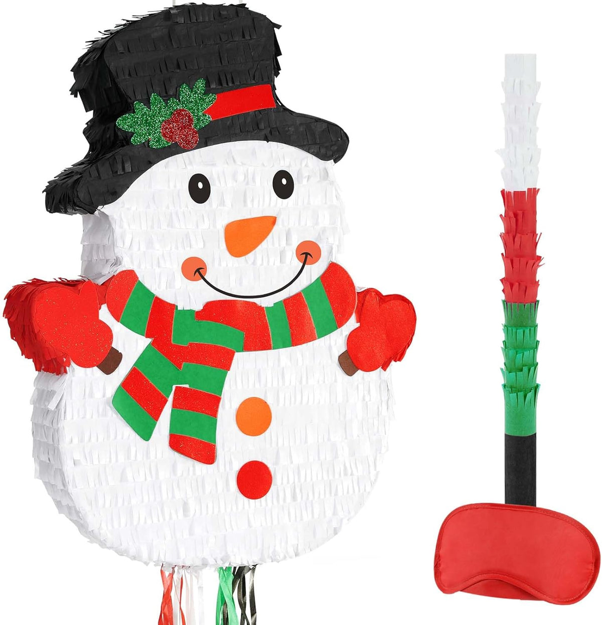 WERNNSAI Christmas Snowman Pinata - Christmas Decorations Snowman Party Game for Kids Merry Xmas