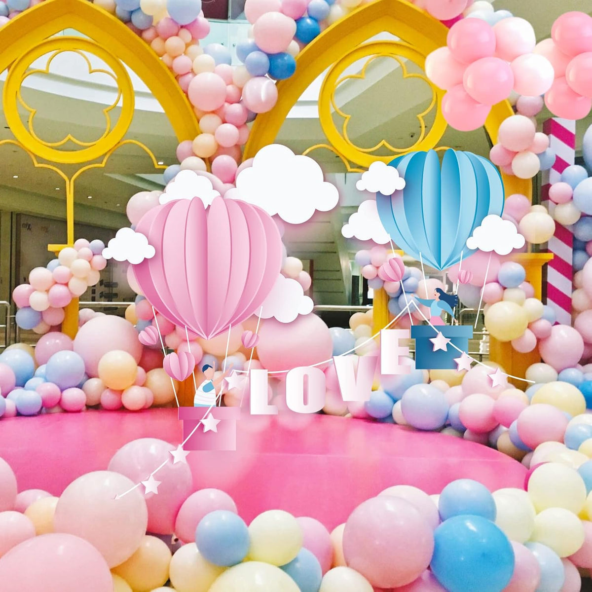 KAWKALSH Pink Balloon Arch Kit 111Pcs 18 12 5 Inch Latex Party Balloons Garland for Birthday Baby