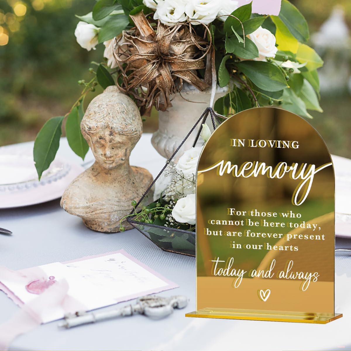 Acrylic Wedding Sign, Bridal Shower Decorations, In Loving Memory Sign for Ceremony, Modern Font