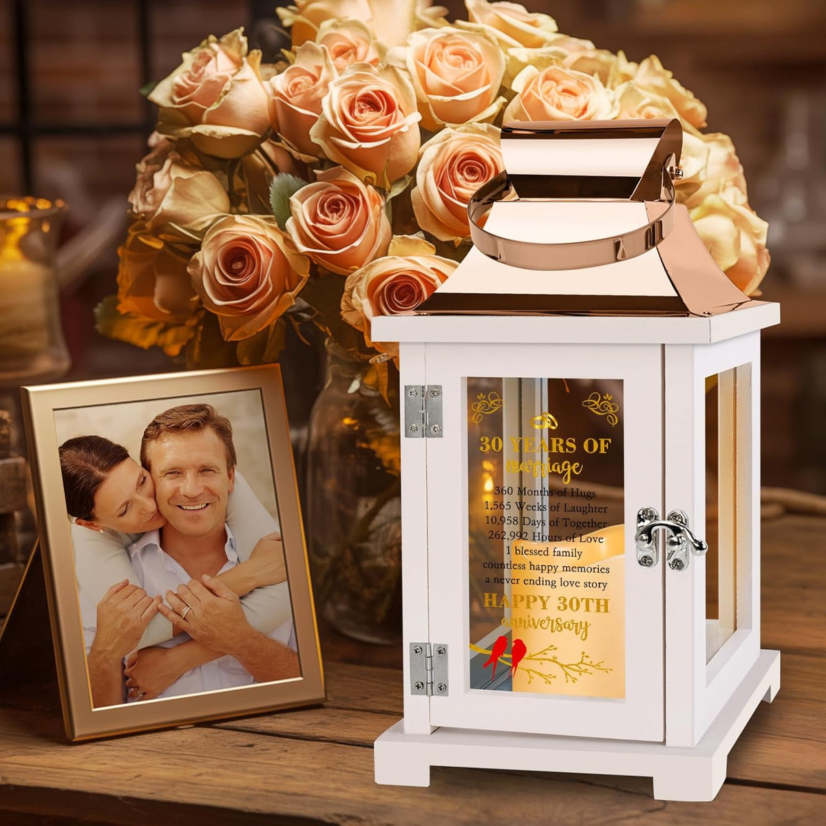 30th Wedding Anniversary Lantern 30th Anniversary Wedding Gifts for Couple Parents Grandparents