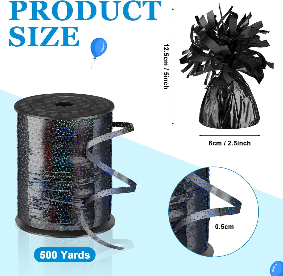 24 Pcs Balloon Weights Metallic Anchor Balloon Holder for Helium Balloons Heavy Table Weights and 1