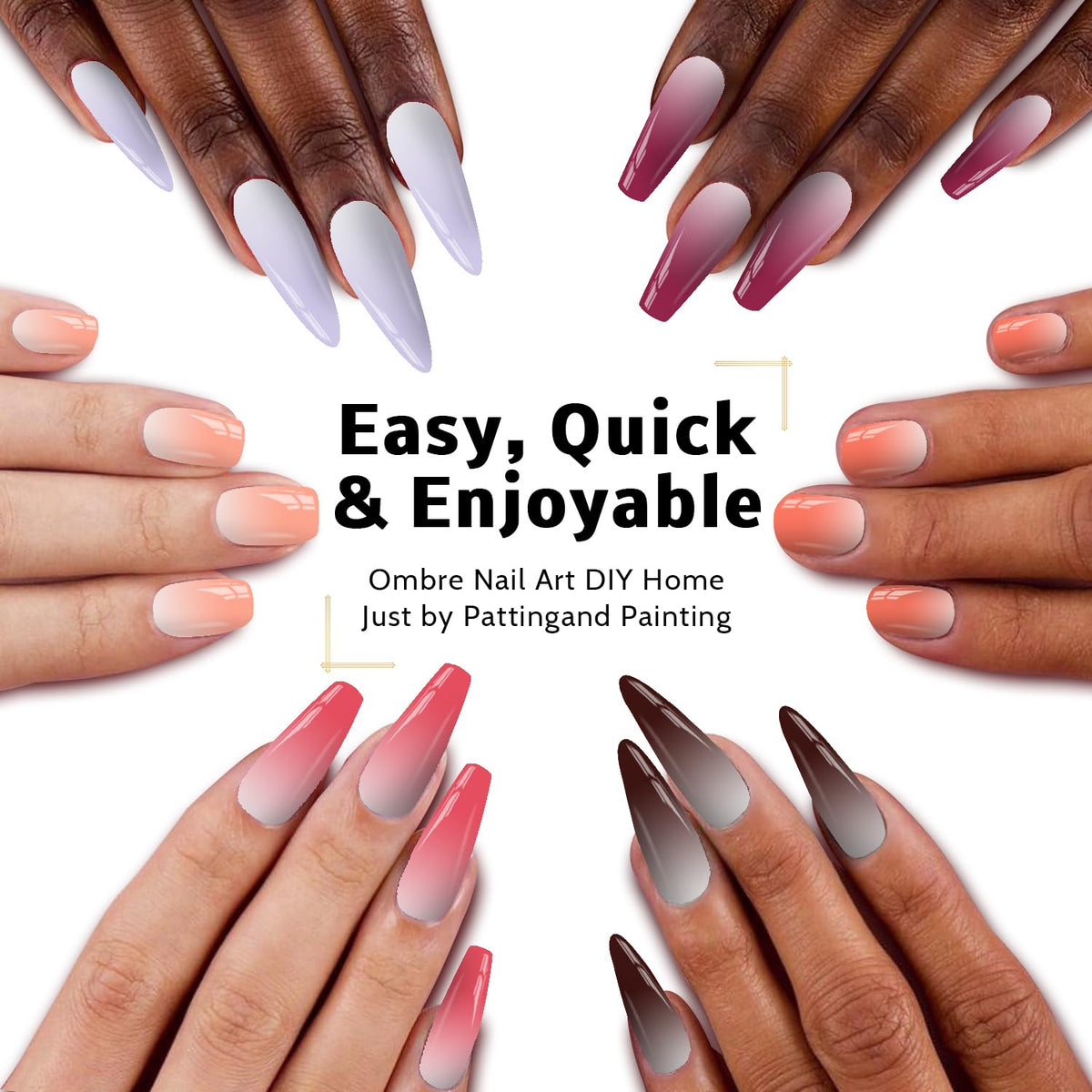 Sponge Pat Paint Nail Gel, Ombre Nails Gradient Gel Nail Blush Blooming Aura Nails Drawing Stripper