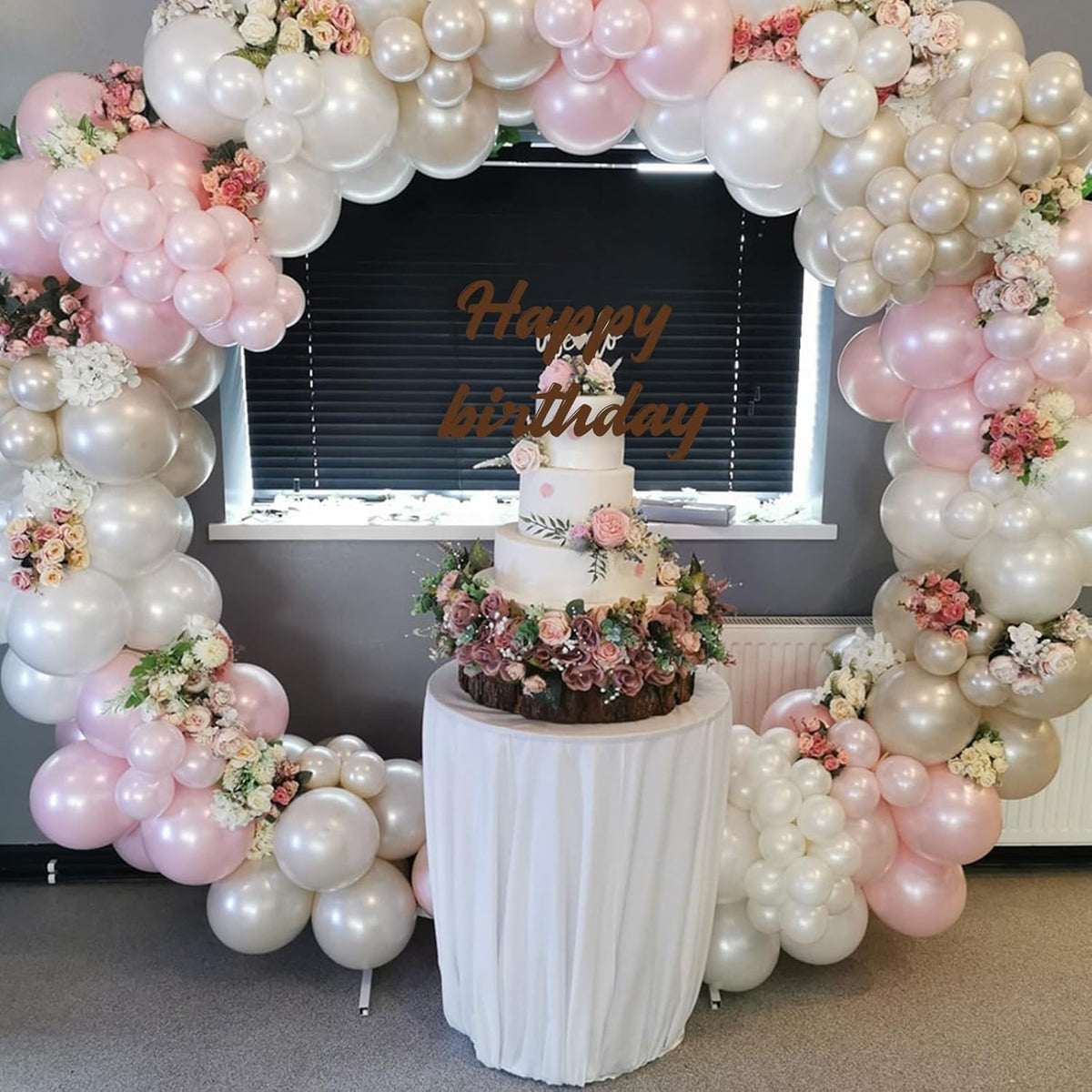Pearl Balloons, 52 PCS 12 Inch Pearl white Double-Stuffed Balloons, White Pearl Sand White
