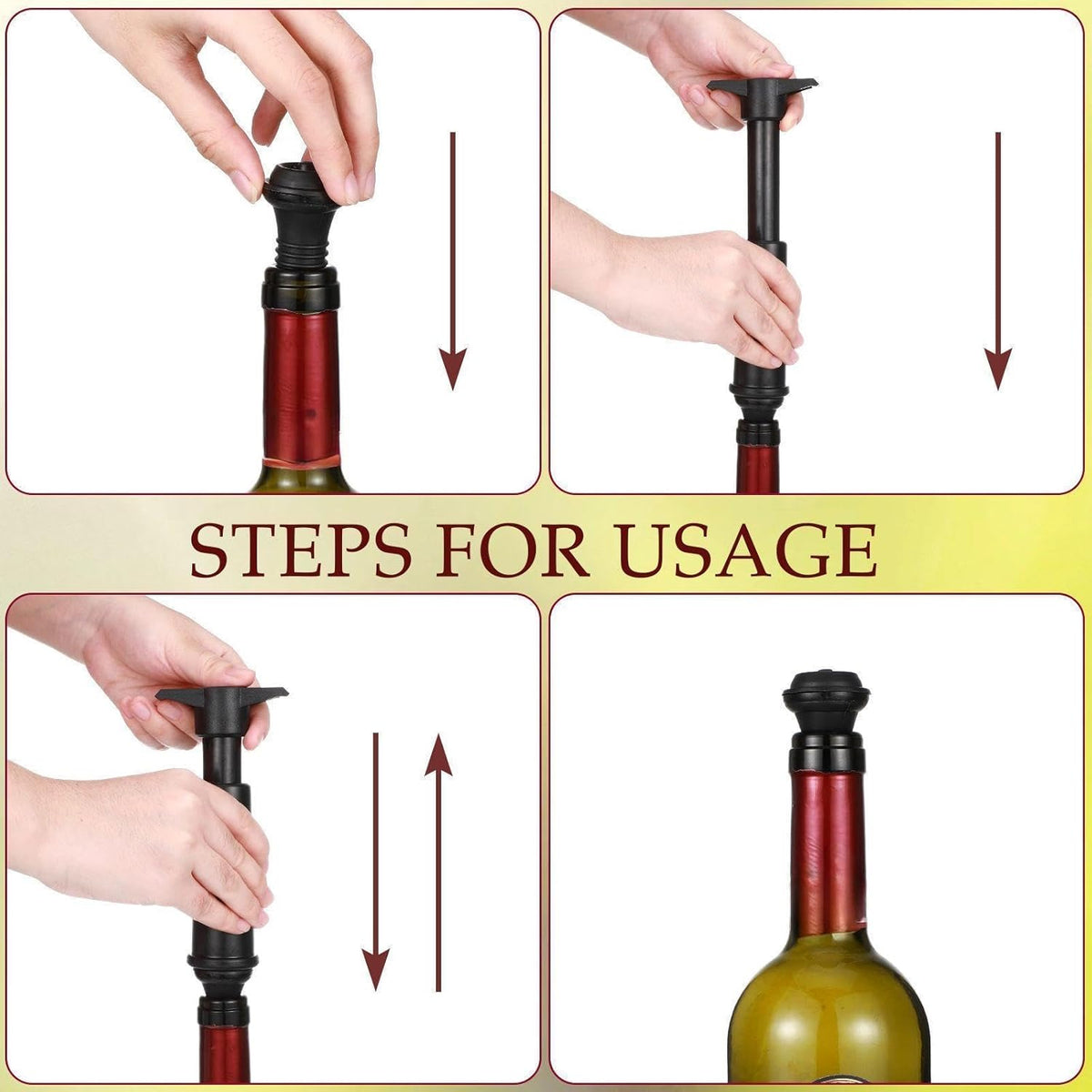 18 Pieces Wine Saver Pump with Vacuum Reusable Preserver Practical Wine Keeper Bottle Sealer Keep