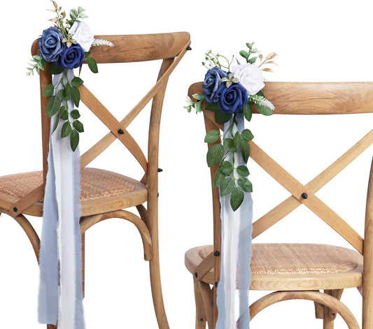 Wedding Aisle Decorations for Wedding Ceremony Set of 10 Pew Flowers for Church Chair Decorations
