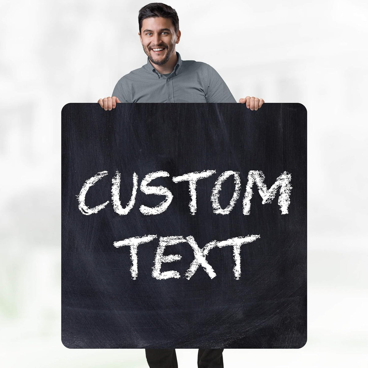 Custom Sign, Custom Street Sign, 11 Font Colors, 13 Font Styles, 4 Hole Options, 22 Sizes, 36x36