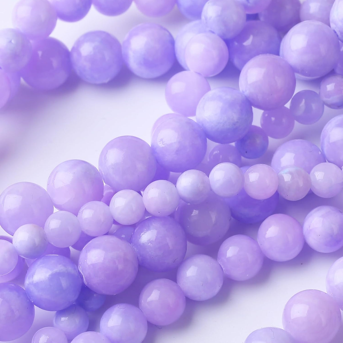 Purple Persian Jade Stone Beads Gemstone Round Crystal Energy Jade Beads Stone Beads for Jewelry