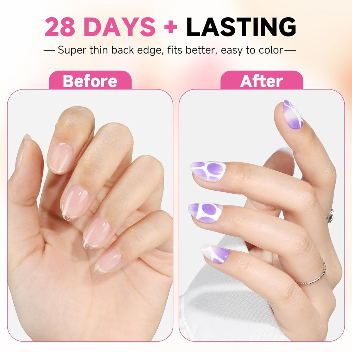 UNA GELLA Extra Short Almond Nail Tips, 312pcs XS Gel Nail Tips Almond Pre-Shaped Half Matte Full
