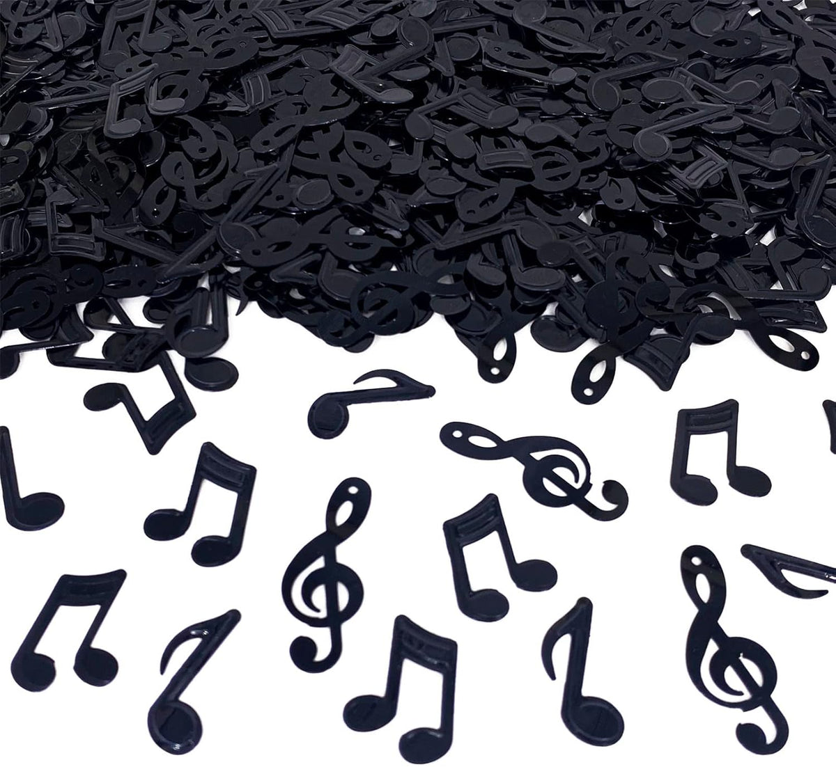 Confetti Musical Notes Confetti Black Musical Clef Cutout for Music Party Reception Birthday