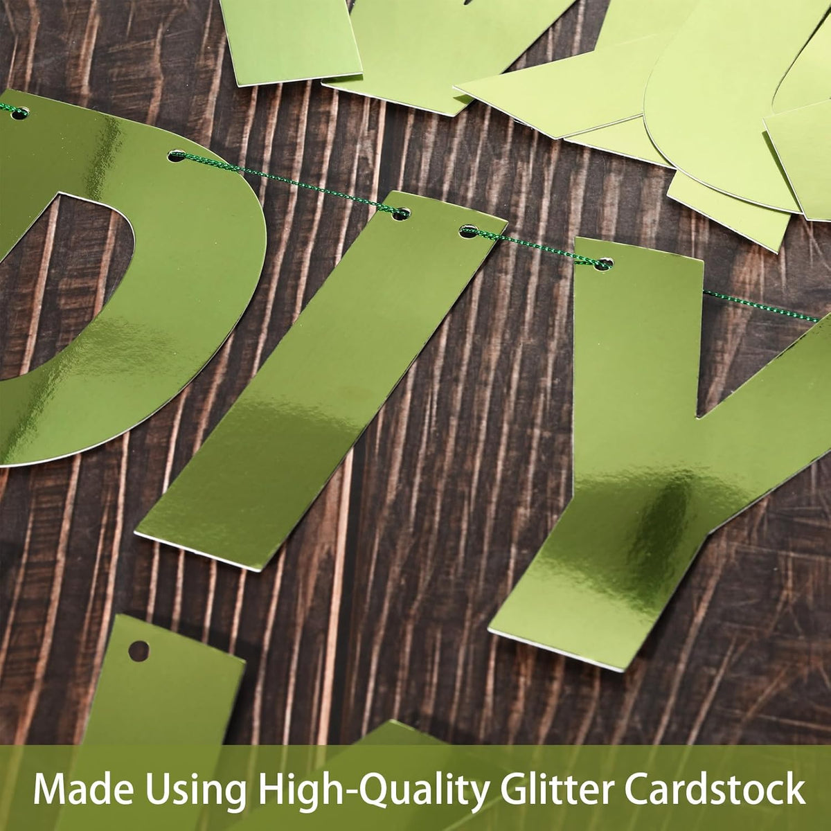 TaoBary 112 Pcs DIY Letter Custom Banner Glitter Customizable Banner Kit Including 107 Letters and