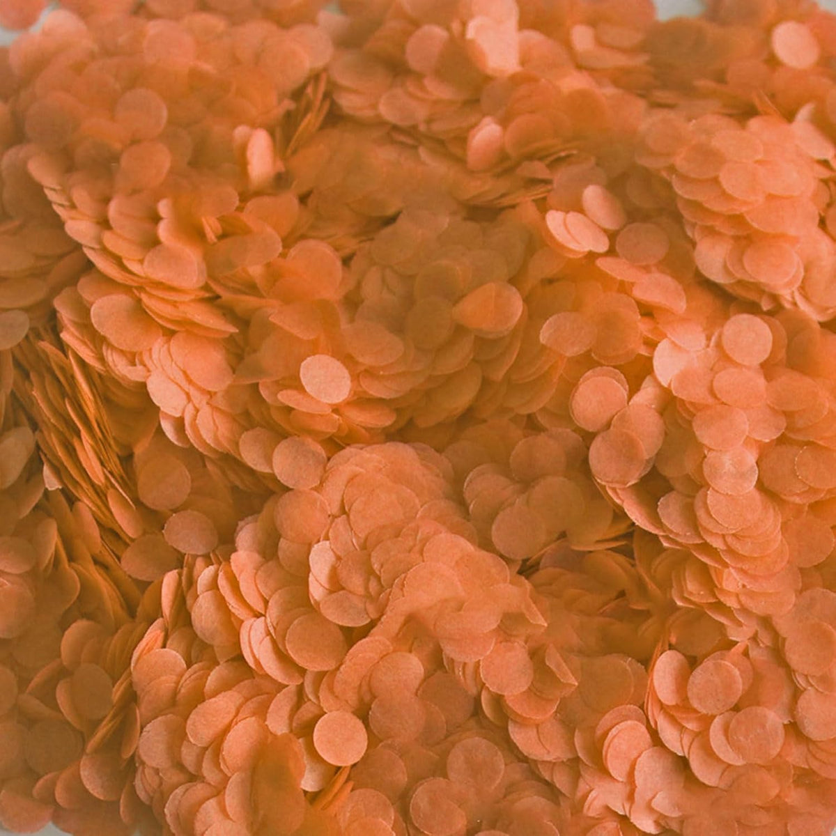 VHUWE Orange Confetti Balloons, 25 Pcs Thickened 12 Inch Clear Latex Balloon with Confetti Inside