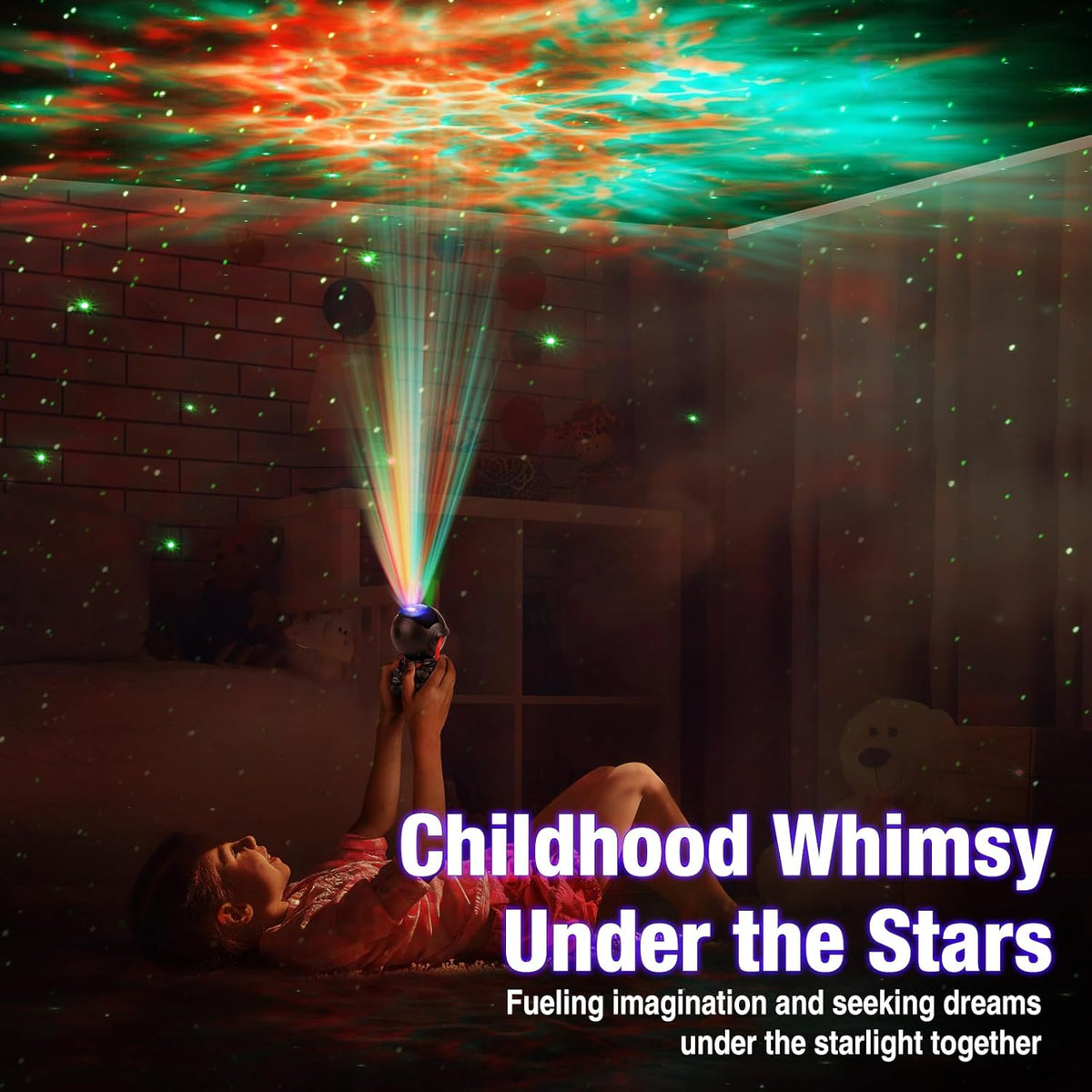 Astronaut Galaxy Projector Lamp – Black Astronaut with Guitar, Star Projector Galaxy Night Light