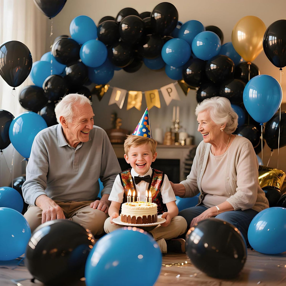 KAWKALSH Black Balloon 12 Inch, 110pcs Latex Party Balloons Helium Bright Color for Birthday Baby