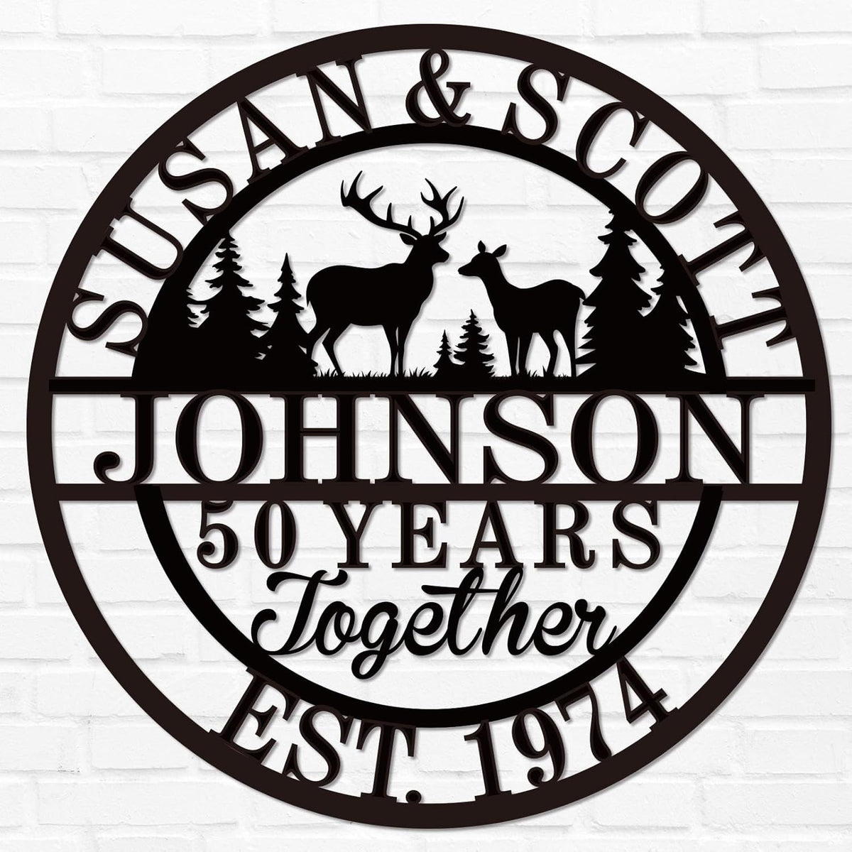 Personalized Christmas Gifts 2025, Custom 50th/40th/60th/70th/30th/1-99 Years Wedding Anniversary