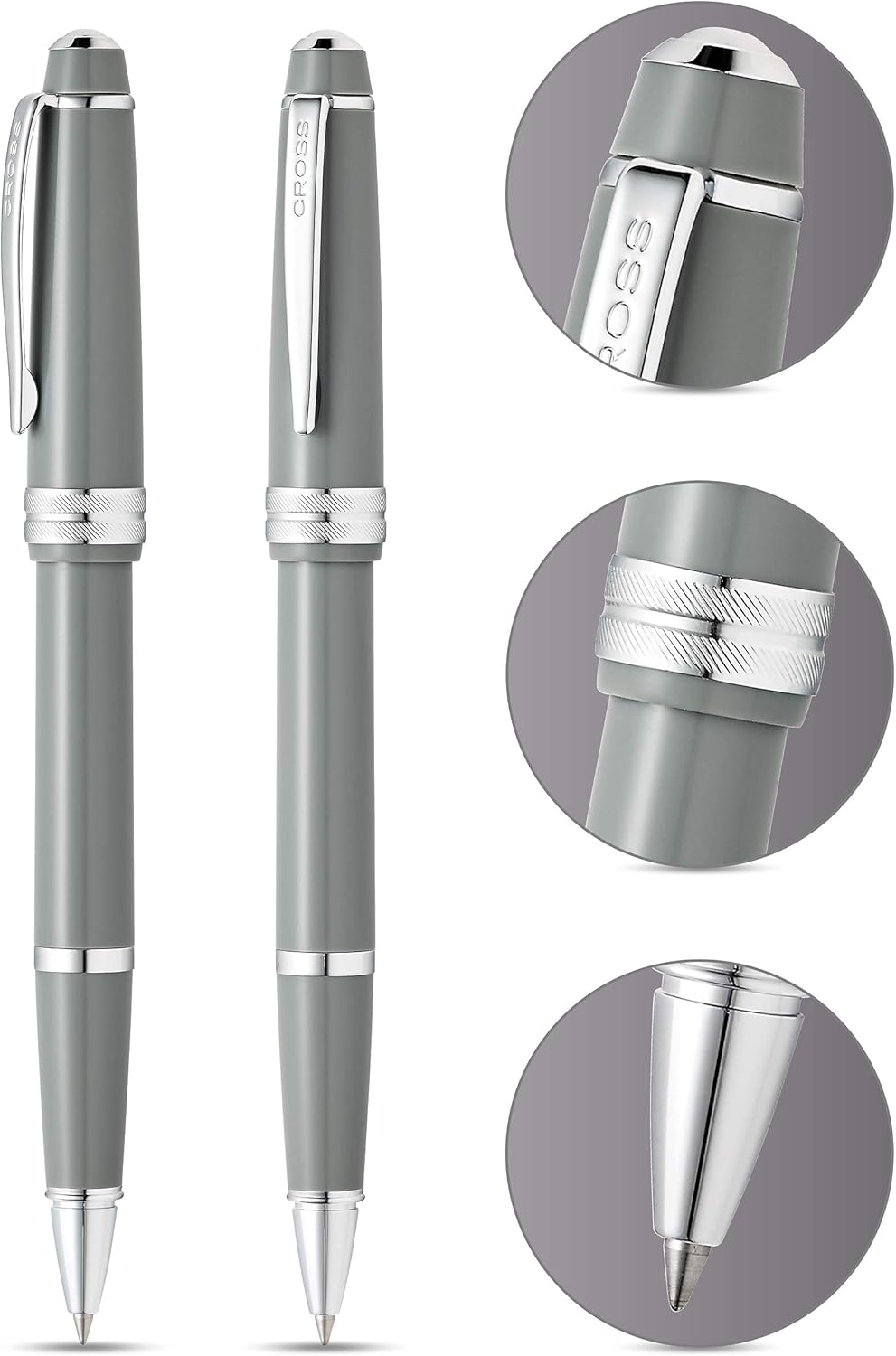Cross Bailey Light Refillable Rollerball Pen Presented in a Everyday Gift Box - Medium Point, Black