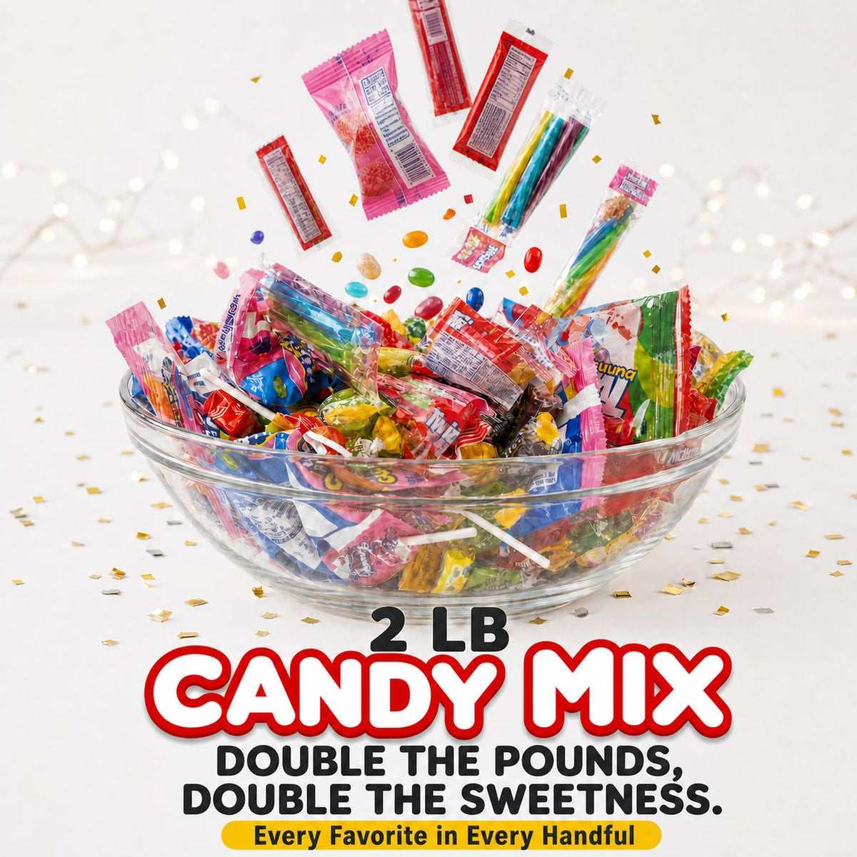 Candy Variety Pack, 2 LB Bulk Candy for Pinata Stuffers and Goodie Bags