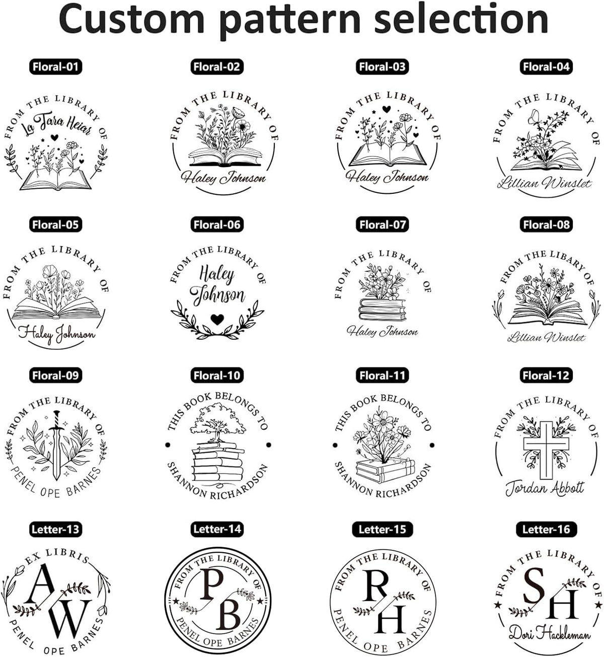 Custom Embosser Stamp - Personalized Book Embosser for Book Lovers, Readers, Home, Office & Library