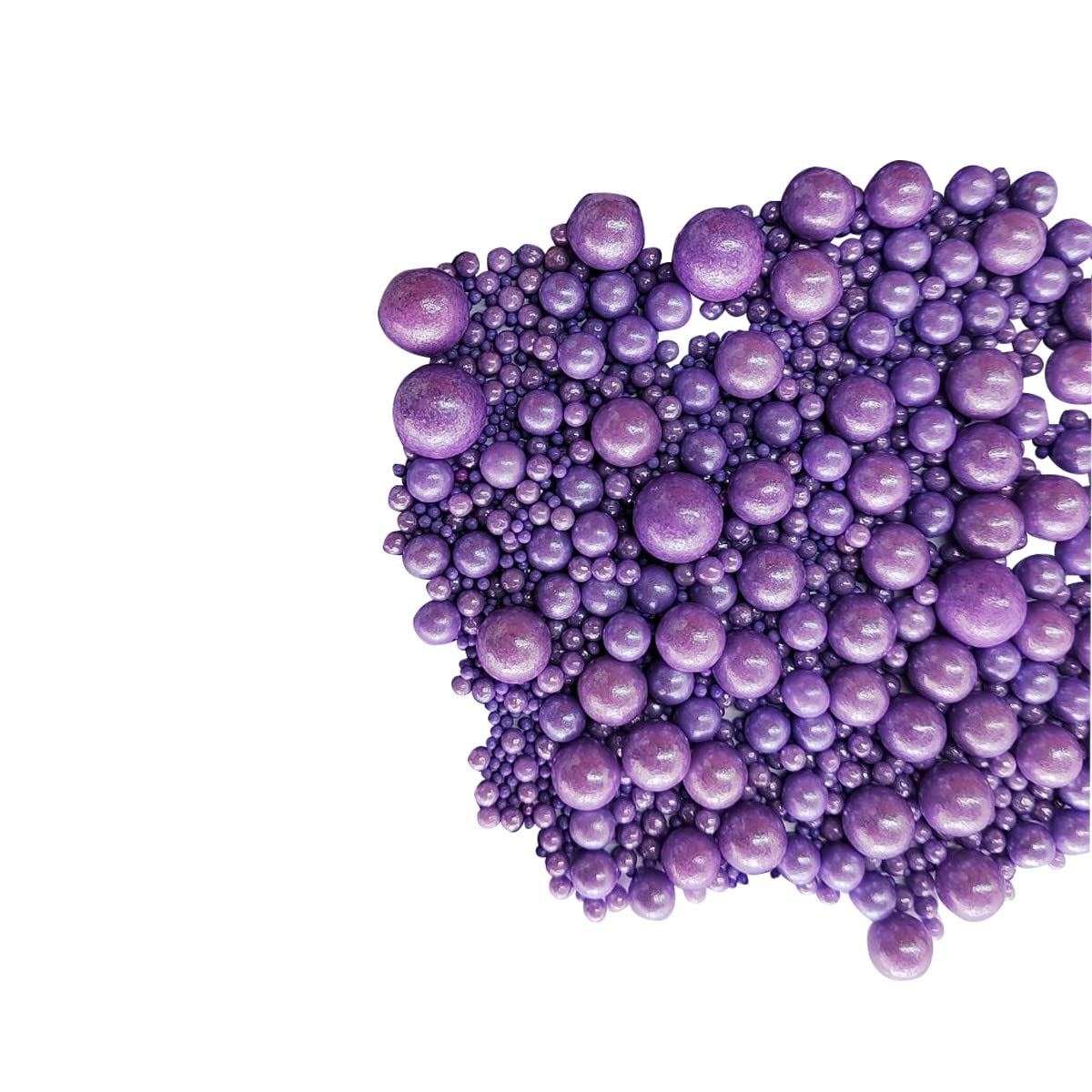 Edible Purple Sugar Pearls Candy Sprinkles 120G/ 4.23Ounce Baking Cake Sprinkles Cupcake and Cake