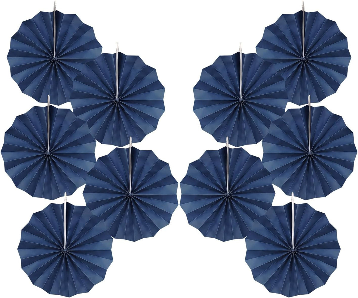 Blue Party Decorations,Blueberry Party Decorations Decorations Party Paper Fans Bulk 8in,Graduation