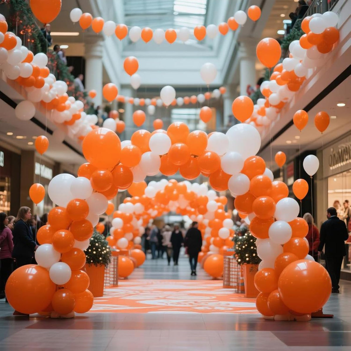 KAWKALSH Orange Balloon 12 Inch, 110pcs Latex Party Balloons Helium Bright Color for Birthday Baby