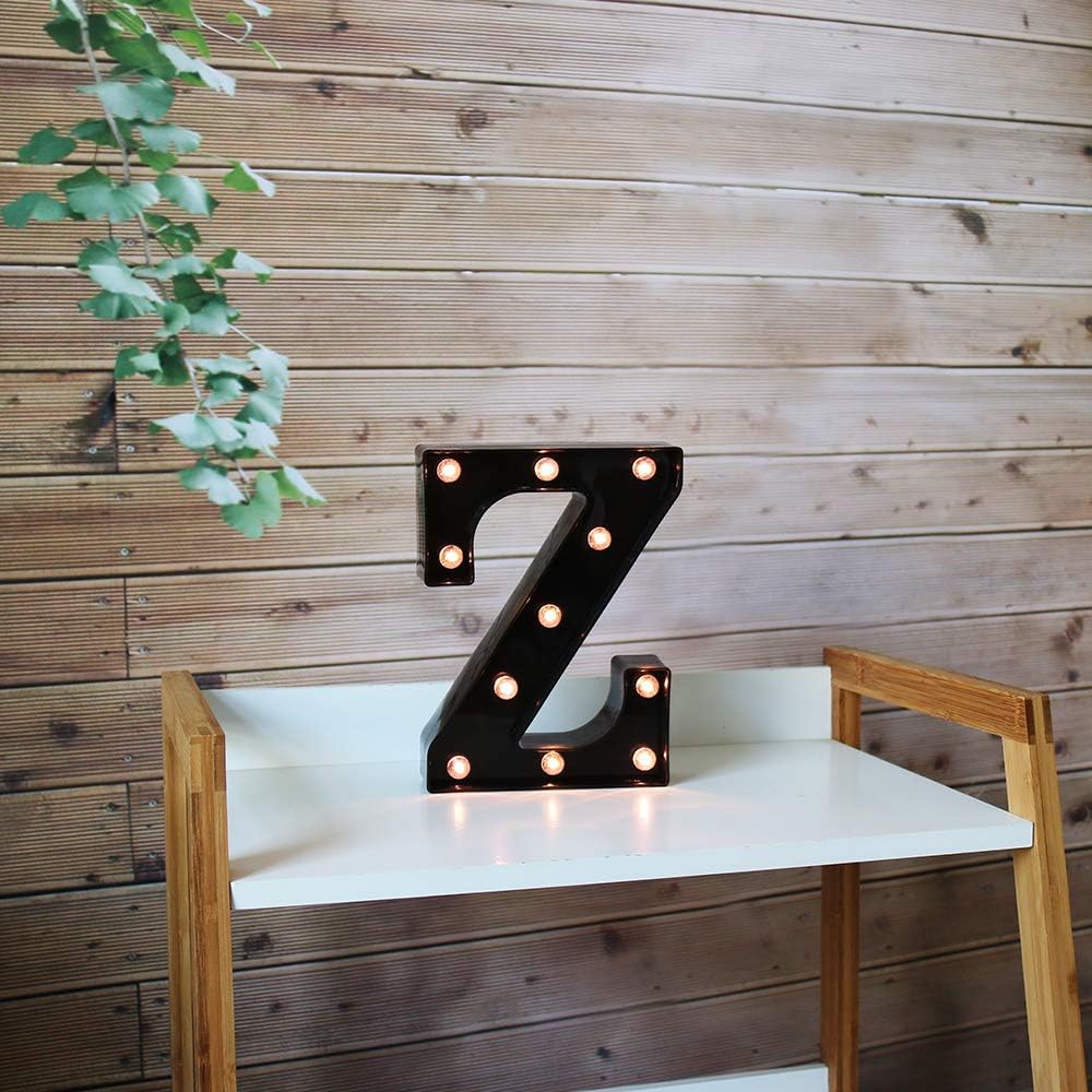 OYCBUZO Light Up Black Alphabet Marquee Letters Sign LED Marquee Number Lights Sign for Night Light