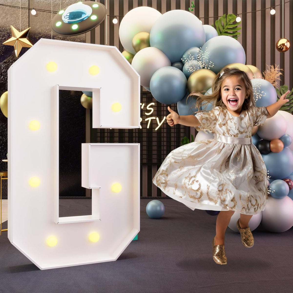 imprsv Marquee Light Up Letters, 3FT Block Marquee Letters for Birthday Baby Shower Party Backdrop