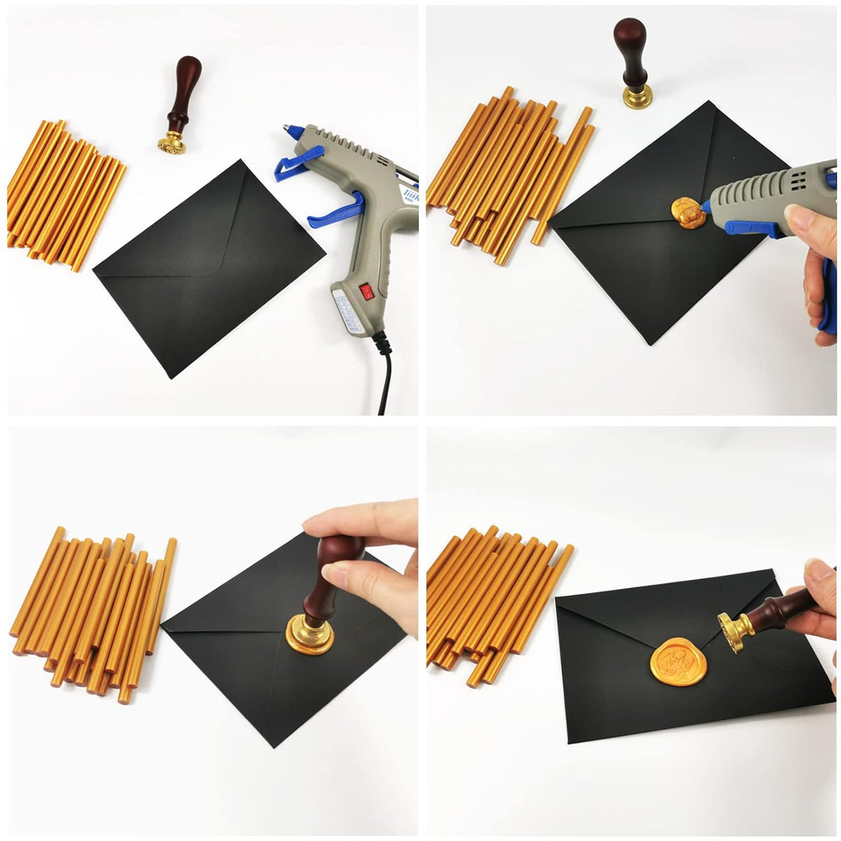 VARACL Hot Melt Glue Sealing Sticks for Letter Seal Stamp - Great for Wedding Invitations, Cards