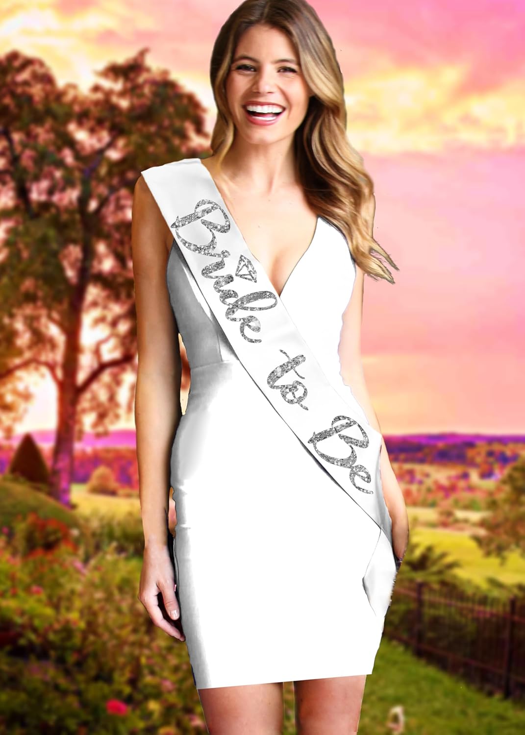 Bride Sash and Veil - BRIDAL GRADE SATIN Bride to Be Sash - Bachelorette Party Outfit - Bridal
