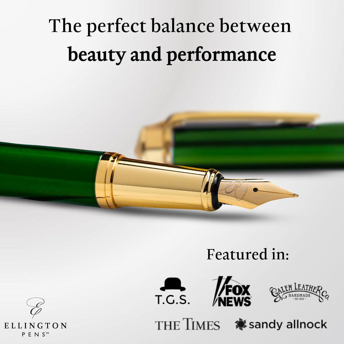 Ellington Pens Luxury Fountain Pen Set- Fountain Pens for Writing - Smooth Fine Nib - Includes