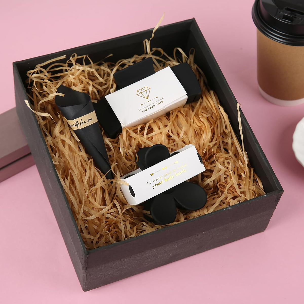 16pcs Bridesmaid Proposal Gifts 4.1inch square Matte Bachelorette Claw Clips Sunglasses set of 12