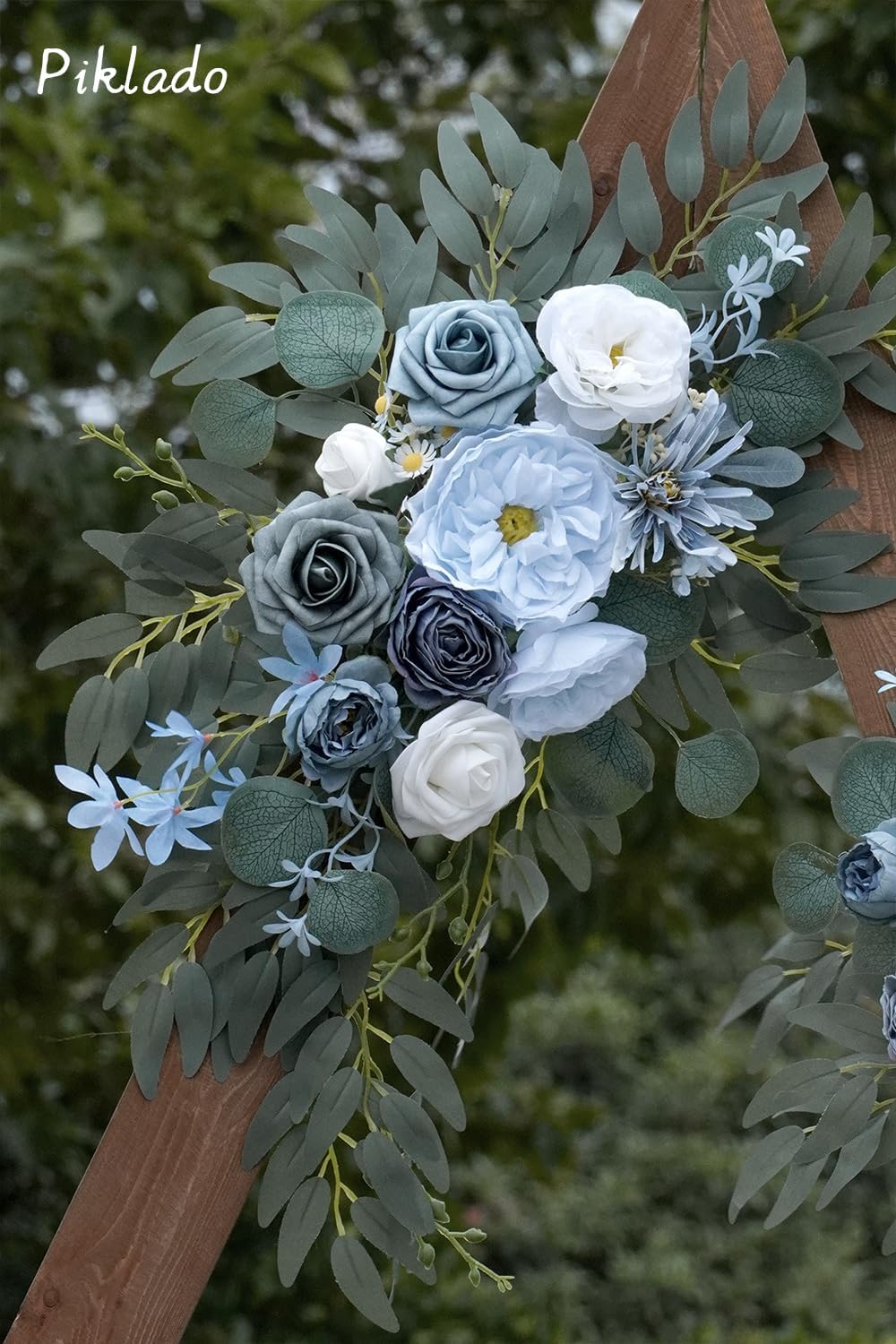 Faux Flower Swag Set of 2 for Wedding Welcome Signs Floral Swag Wedding Reception Ceremony Signs