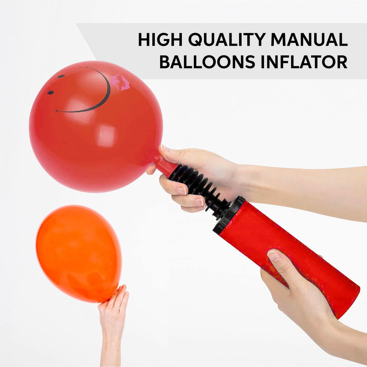 RMTech Balloon Pump, Inflator for Balloons, Toy Blower, Foil and Confetti Professional Pumper, Dual
