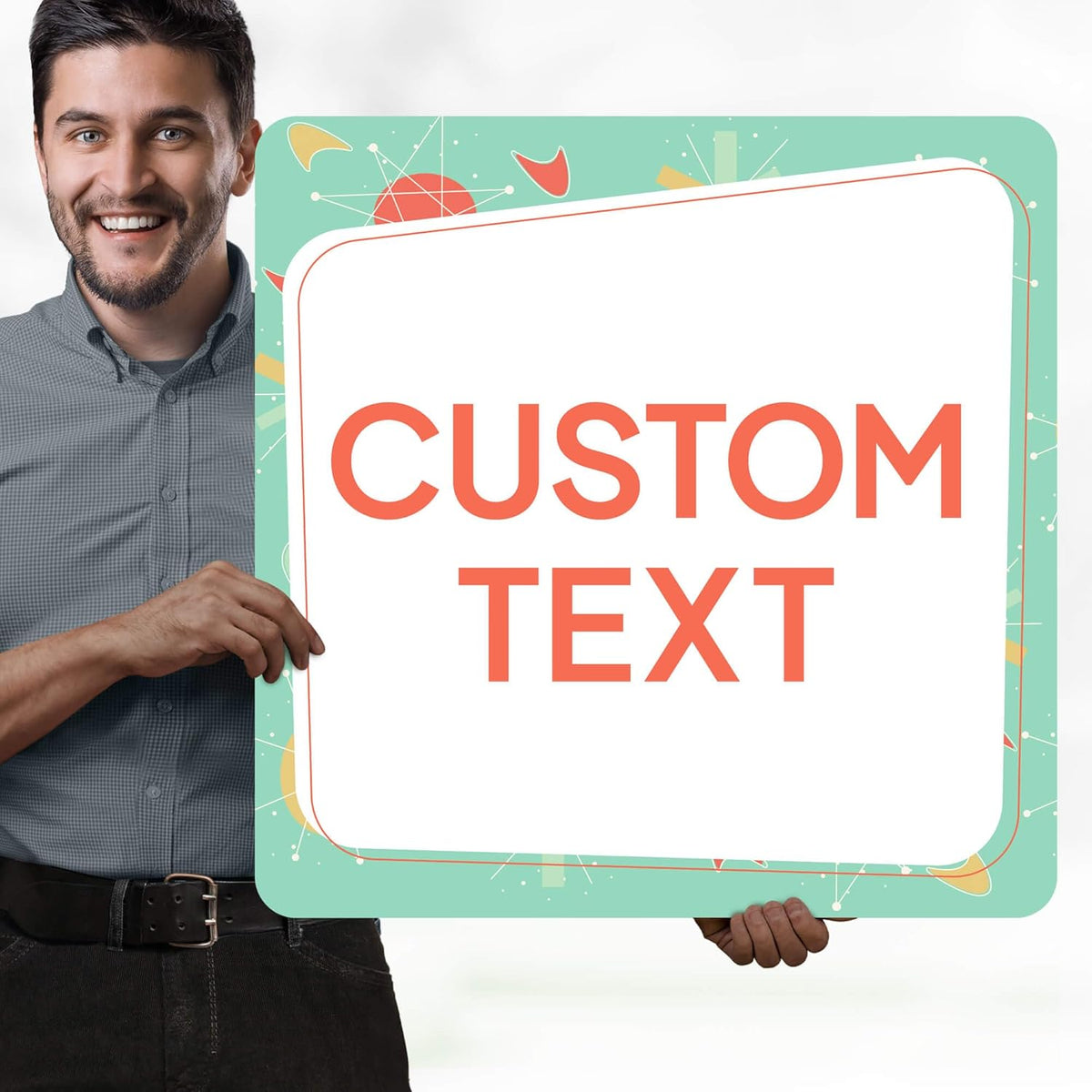 Custom Sign, Custom Street Sign, 11 Font Colors, 13 Font Styles, 4 Hole Options, 22 Sizes, 24x24