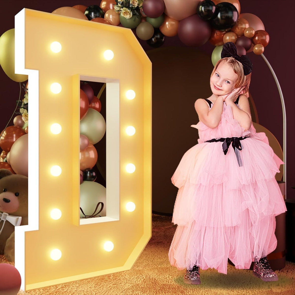 imprsv 4FT Marquee Letters Large Light Up Letters for Birthday Party Decor Wedding Decorations