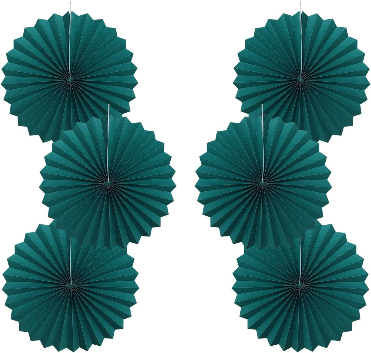 Green Birthday Decorations,DIY Green Paper Fans Hanging Decoration ,Party Supplies Party Fans 16in