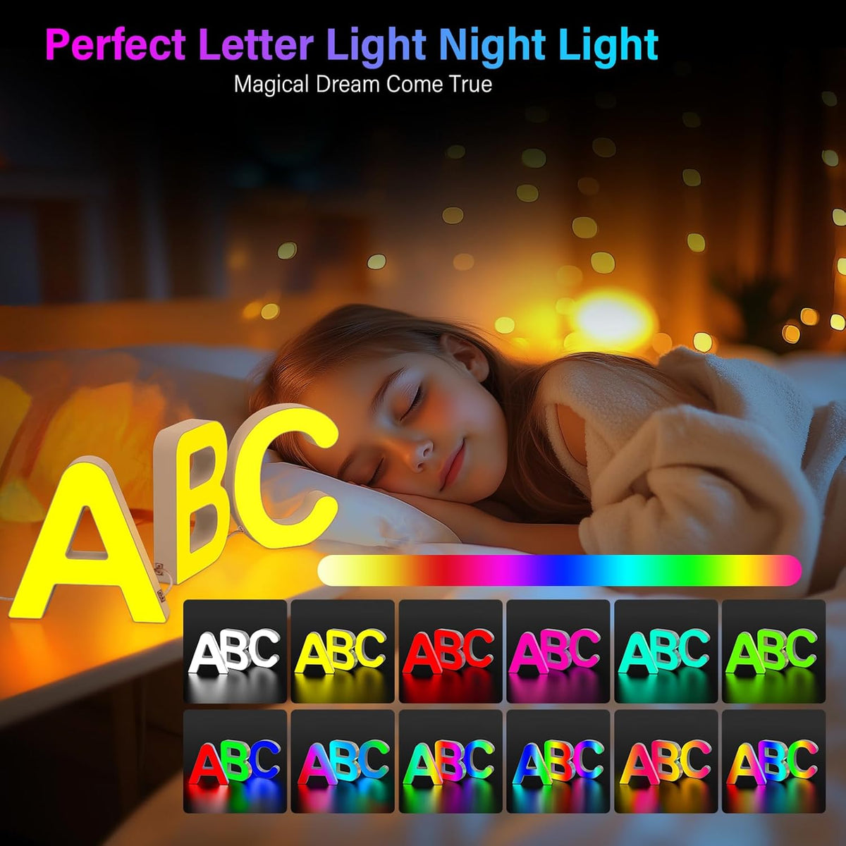 Light Up Letters Led Lights- Marquee Letters for Room Decor Wall Lights - Christmas Decorations