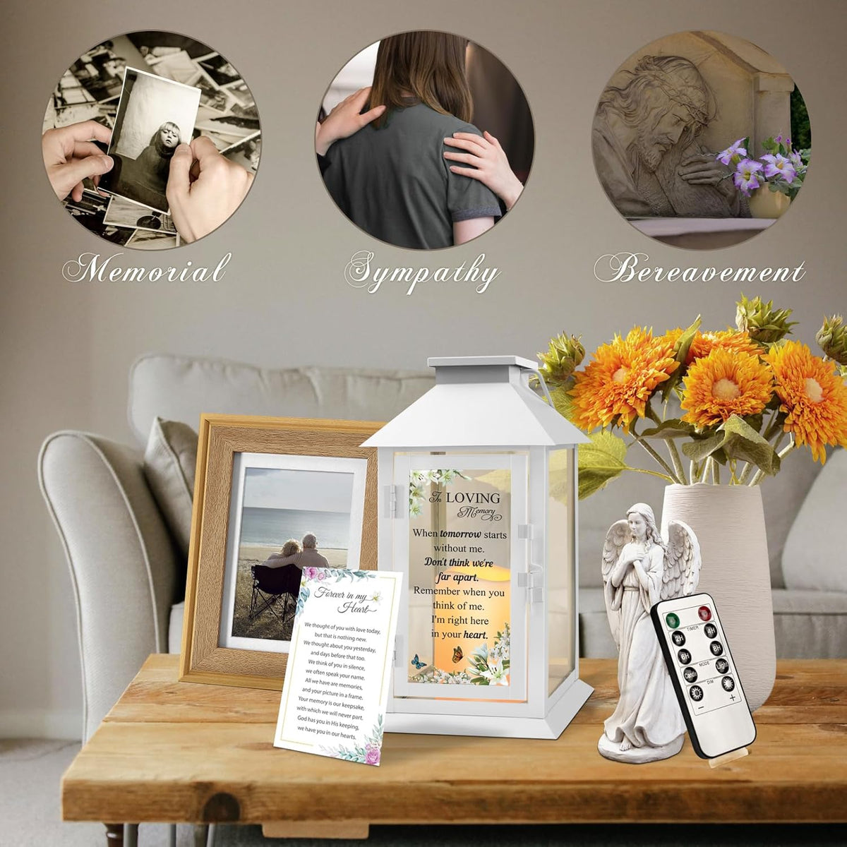 Memorial Lantern Bereavement Gifts in Memory of Loved One Memorial Gifts for Loss of Mother Loss of
