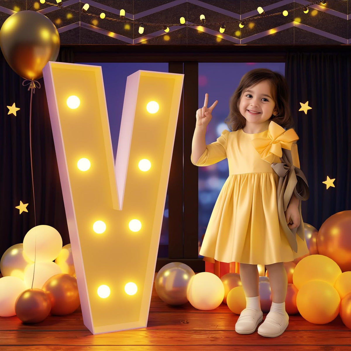 Marquee Letters 3 Feet Tall Large Light Up Letters V Happy Birthday Decorations Marry Me Engagement