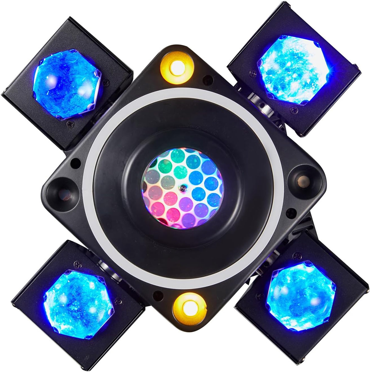 Moving Head Stage Light, LED DJ Lights with DMX512 Controller, Sound Activation, 4pcs 12W RGBW LED