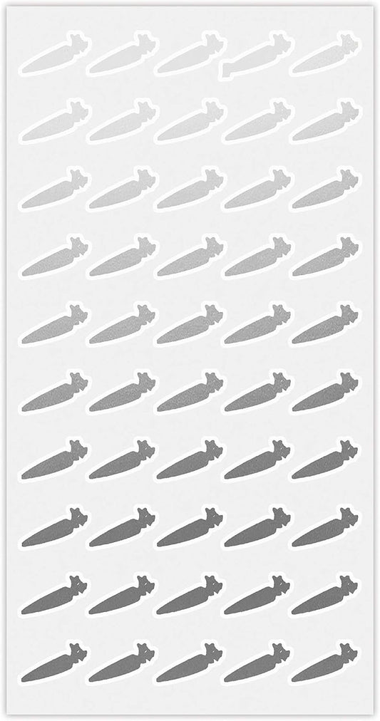 50 Wedding Meal Stickers - Food Identifier & Menu Choice Place Cards for Party Seating - Meal