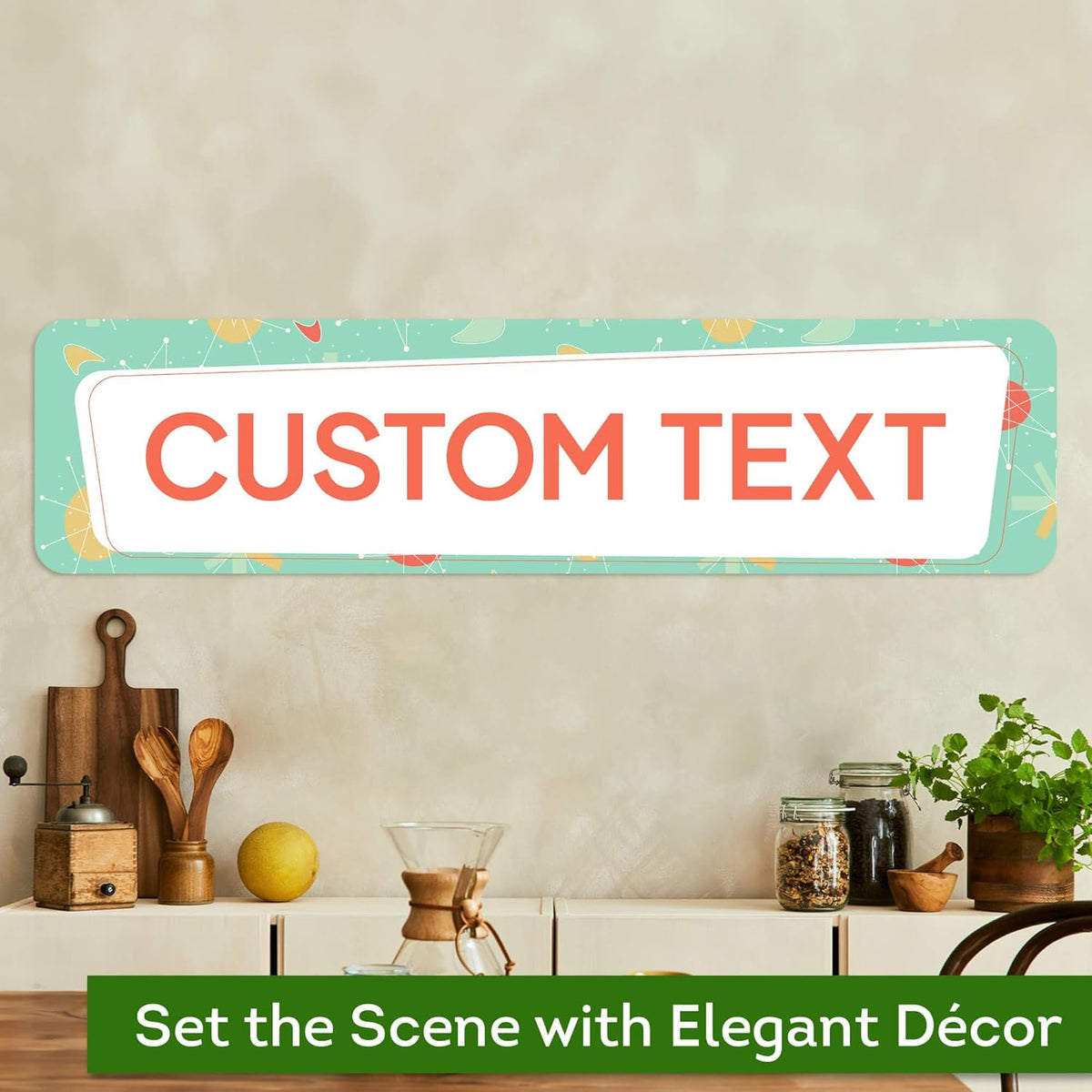 Custom Sign, Custom Street Sign, 11 Font Colors, 13 Font Styles, 4 Hole Options, 22 Sizes, 8x32