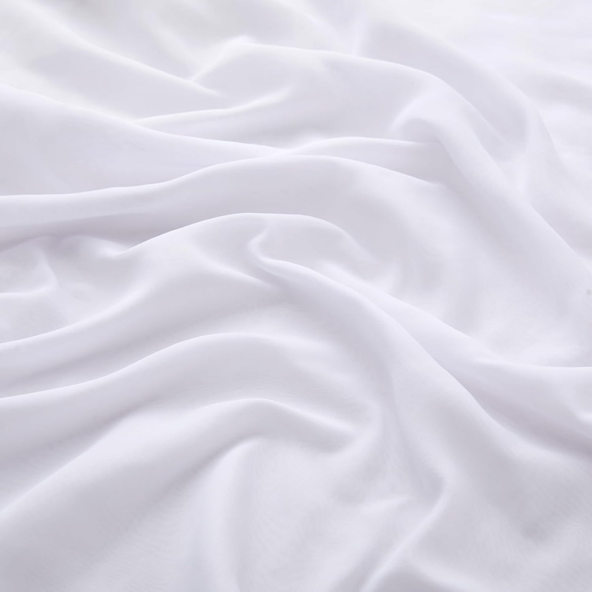 VACVELT Wedding Arch Draping Fabric - White Chiffon, 1 Panel Sheer Drapes - 30 Inch x 20ft Chiffon