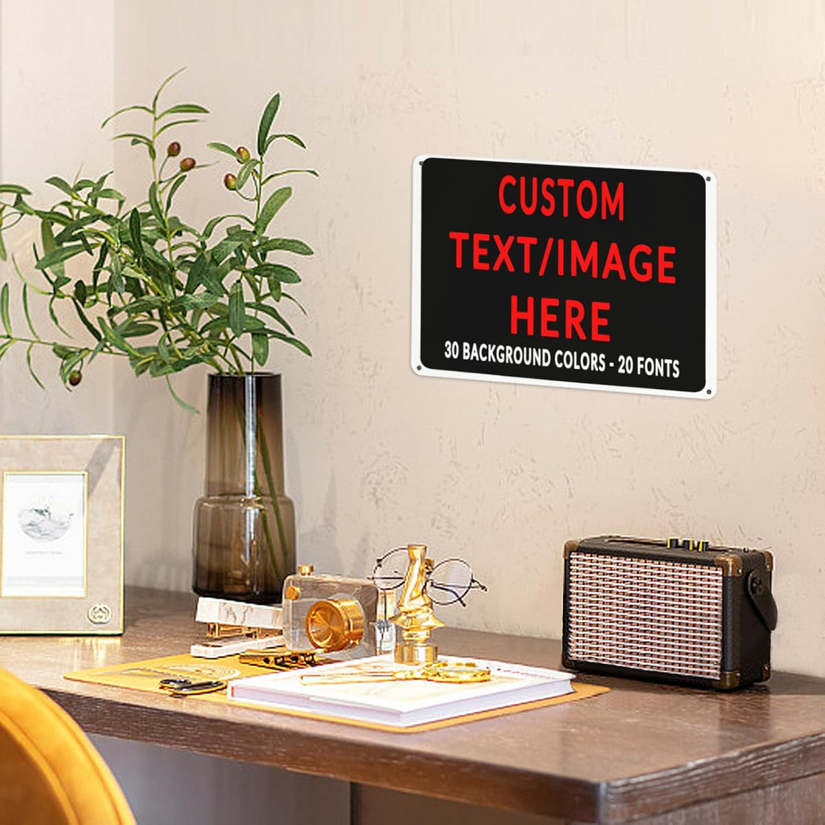 Custom Sign Personalized Custom Metal Sign, Customize For Office, Business, Workplace, Office