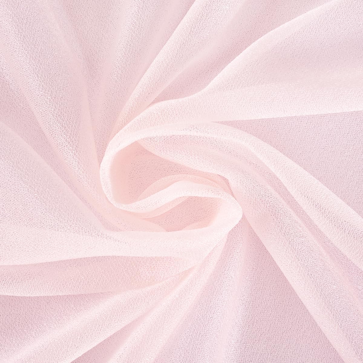 Pink Elegant Arch Draping Fabric Outdoor 1 Panel 29" × 20Ft Sheer Chiffon Curtain Drapes for Fall