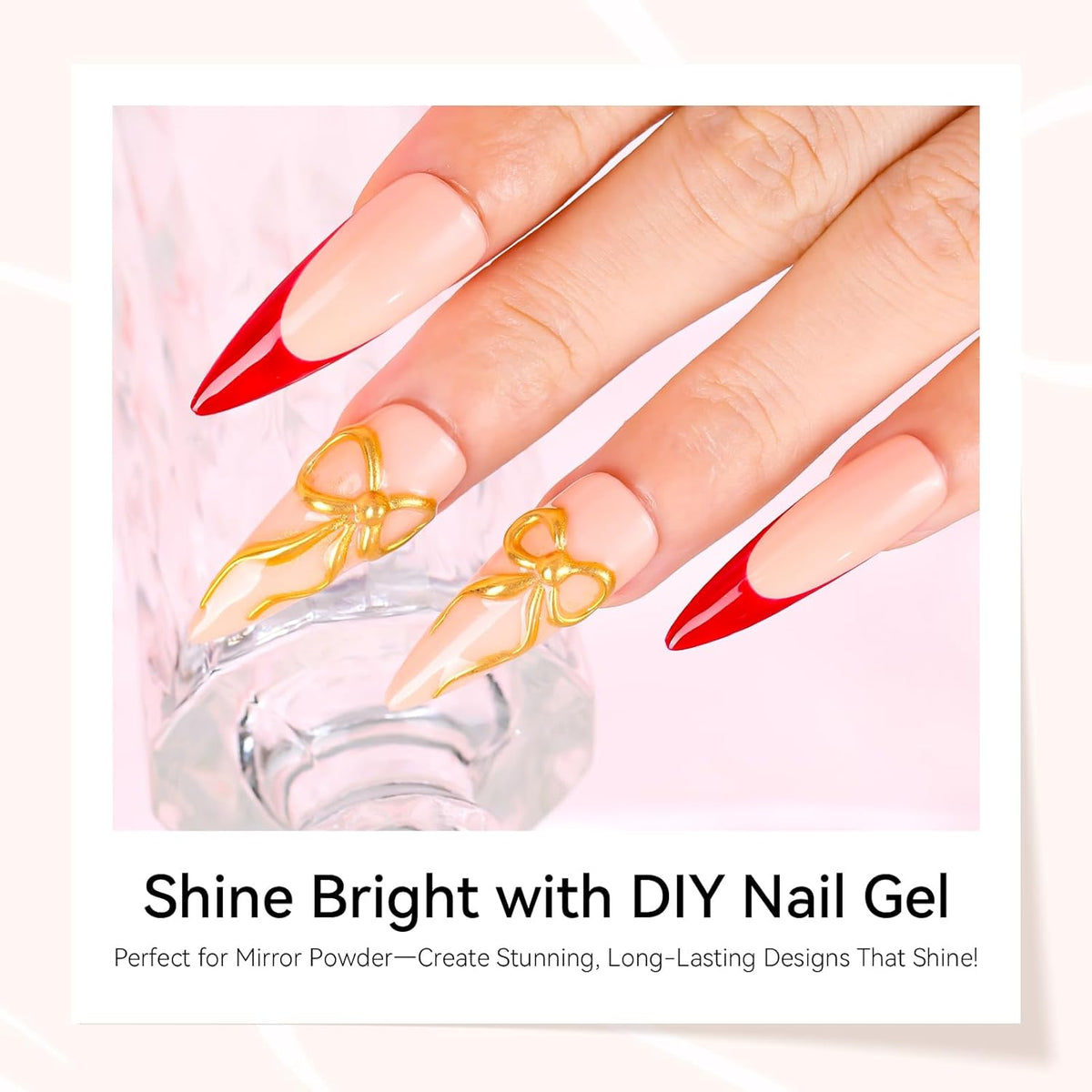 Makartt 3D Gel Nail Art: 2 Pcs 15g Nail Sculpting DIY No Wipe 3D Molding Gel for Nails Decoration