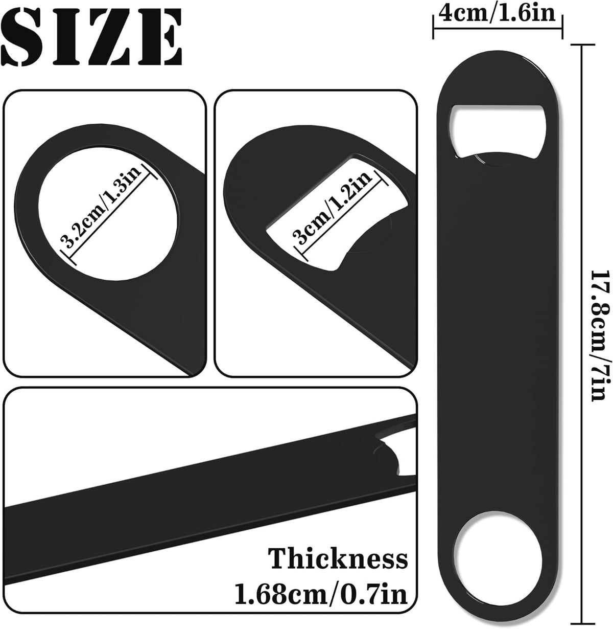 5-100 Custom Bottle Opener, Personalized Bottle Opener Stainless Steel with Customized Photo/Text