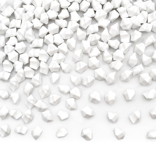 White Vase Fillers for Home Decor, Fake Crushed Ice Cubes, Vase Fillers, 150 pcs Reusable Fake ice