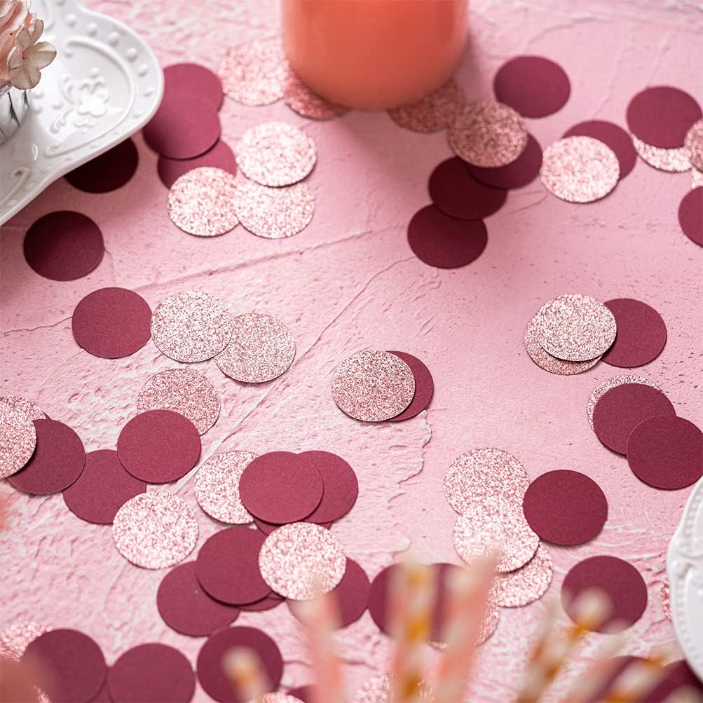Glitter Confetti Table Decoration for Engagement Bridal Shower Baby Birthday Wedding Party,1.2 inch